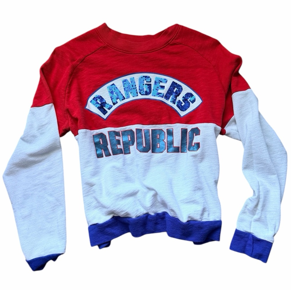 PINK Victoria's Secret Red and White Kids Sweatshirt